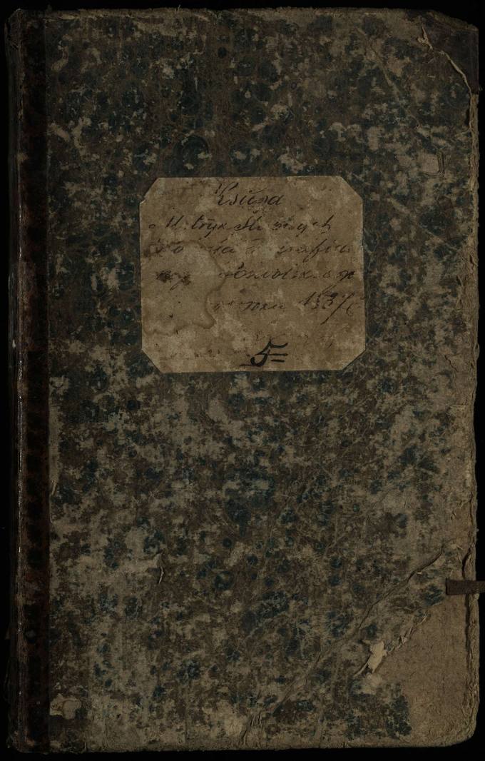Pasvalio Romos katalikų parapijos bažnyčios 1837–1848 metų jungtuvių metrikų knyga